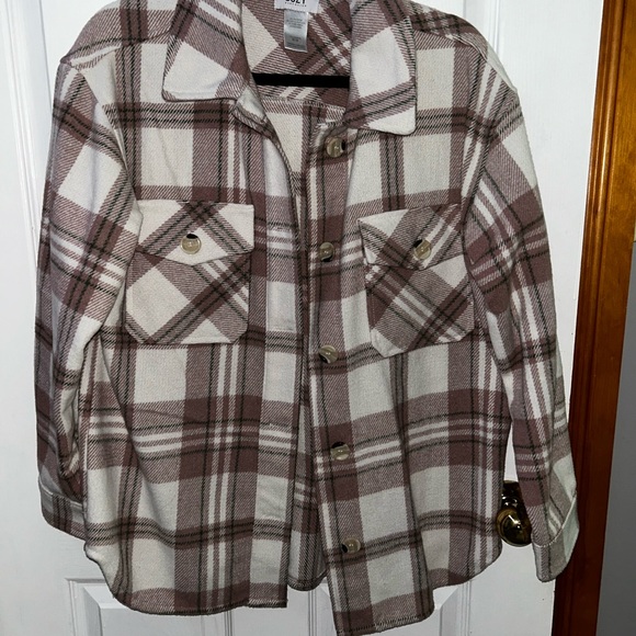 Plaid Button Up Jacket - Picture 2 of 3